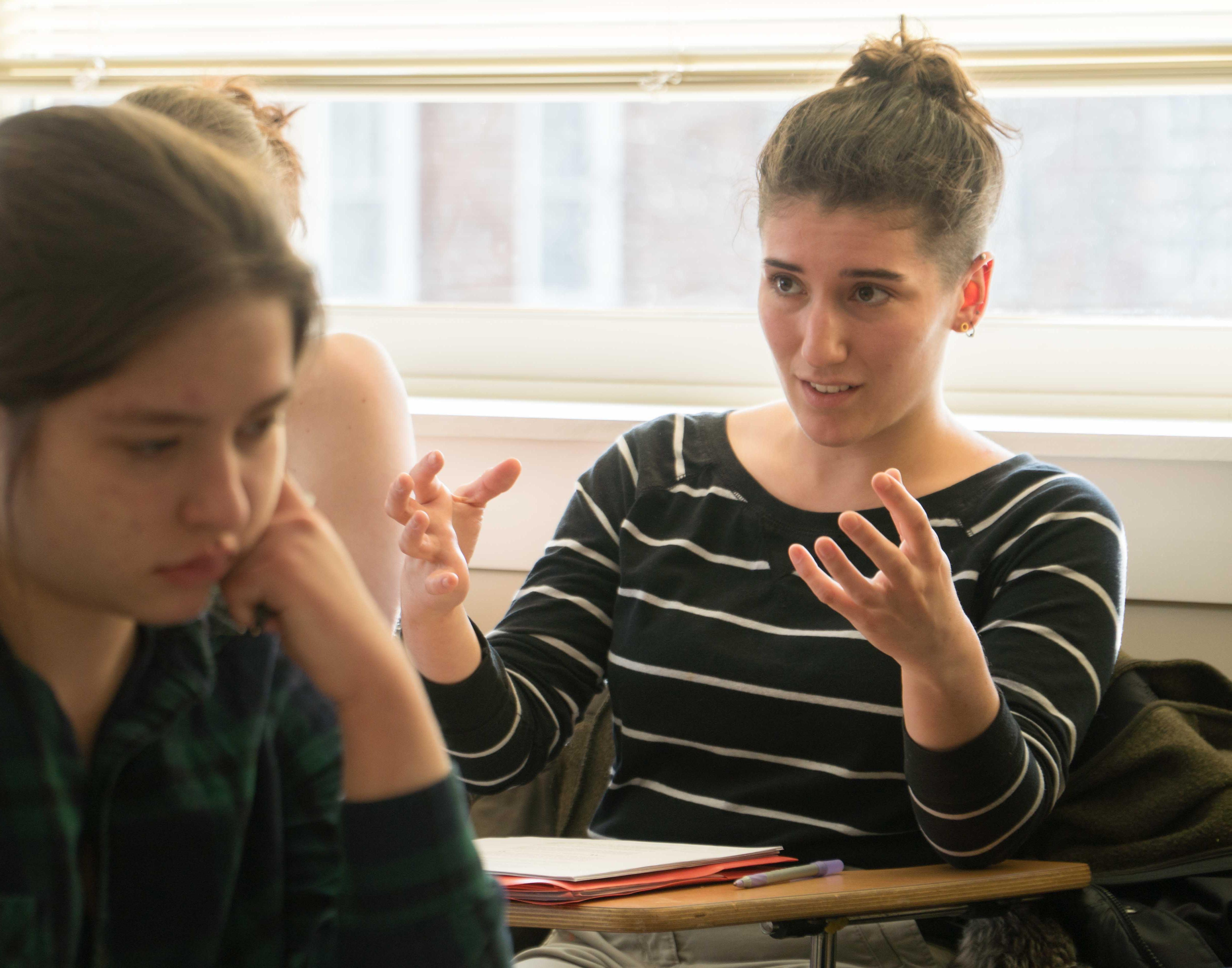 students in class